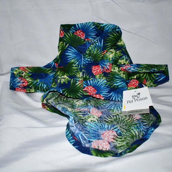 Pet Posse Hawaiian Shirt in Size: XS #150856 NWT Details: 100% Cotton Velcro Clo - Picture 2 of 3